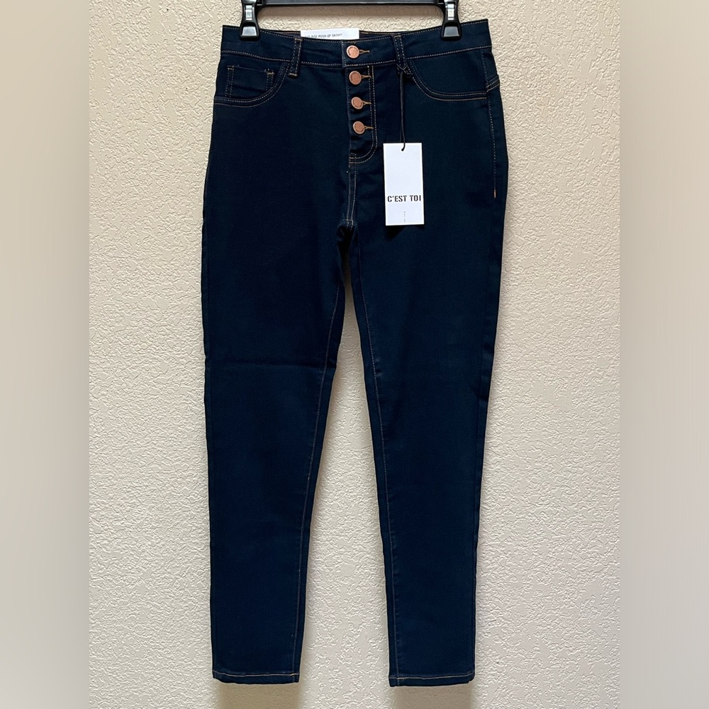 C’EST TOI Women’s Mid Rise Skinny Jeans  Size 27-NWT